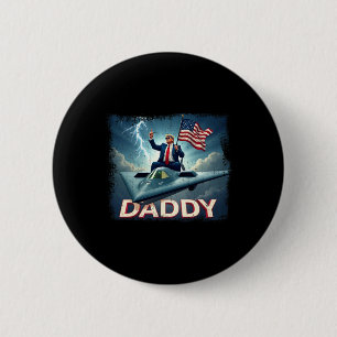 Badge Rond 5 Cm Officiel 2025 Trump Papa 1