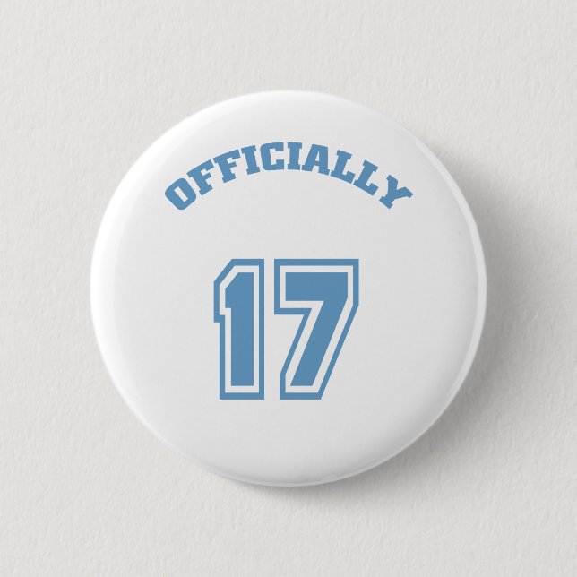 Badge Rond 5 Cm Officiellement 17 (Devant)