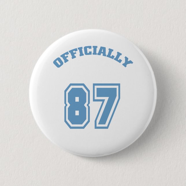 Badge Rond 5 Cm Officiellement 87 (Devant)