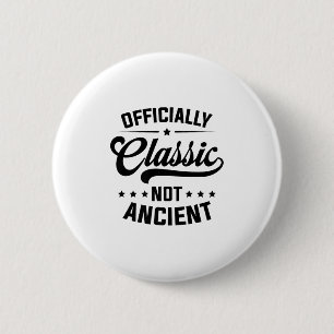 Badge Rond 5 Cm Officiellement Clic, Pas Ancien Premium