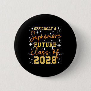 Badge Rond 5 Cm Officiellement en deuxième année, futur élève de 2
