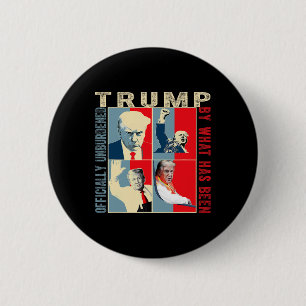 Badge Rond 5 Cm Officiellement Inoccupé Par Ce Qui A Été Trump Vic