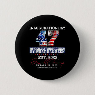 Badge Rond 5 Cm Officiellement Inoccupé Par Ce Qui A Été Trump Vic