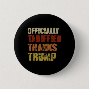 Badge Rond 5 Cm Officiellement Tarifé Merci Trump Retro 8647 encor