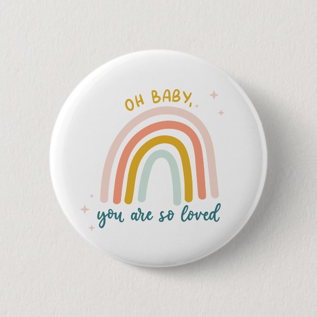Badge Rond 5 Cm Oh Bébé, Tu Es Si Amoureux (Devant)