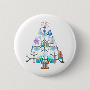 Badge Rond 5 Cm Oh Chimie, Oh Arbre Chimiste