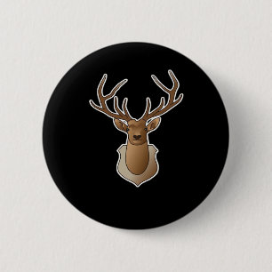 Badge Rond 5 Cm Oh Deer Minimal Design
