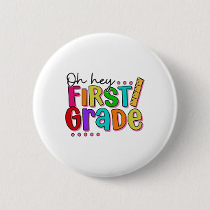 Badge Rond 5 Cm Oh Hé Première année Ck à l'école pour les enseign
