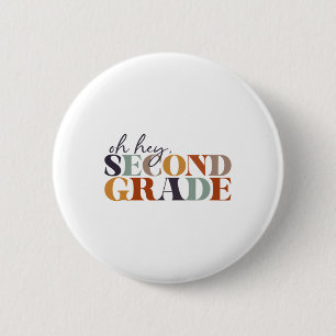 Badge Rond 5 Cm Oh Hey Deuxième année Ck à l'école pour les enseig