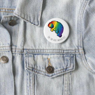 Badge Rond 5 Cm Oh l'insigne de Hue-lamantin