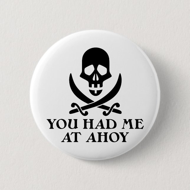 Badge Rond 5 Cm Oh pirate (Devant)