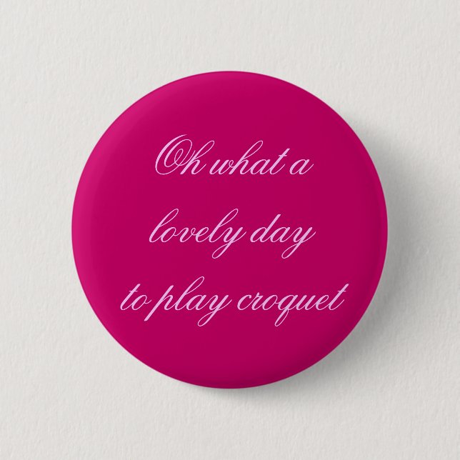 Badge Rond 5 Cm Oh quel beau jour (Devant)