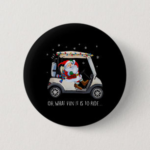 Badge Rond 5 Cm Oh Quelle Joie De Chevaucher Santa Conduisant Le C