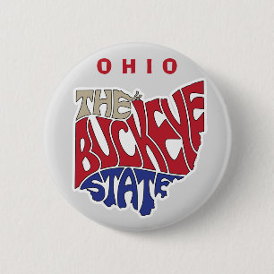 Badge Rond 5 Cm Ohio surnom Word Art