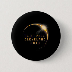 Badge Rond 5 Cm Ohio Total Solar Eclipse 2024 - Ohio Solar Eclipse