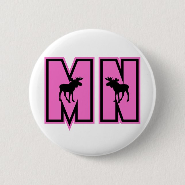 Badge Rond 5 Cm Oie du Minnesota (Devant)