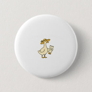 Badge Rond 5 Cm Oie pour appliquer la crème solaire Vacances d'été