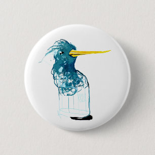 Badge Rond 5 Cm Oiseau