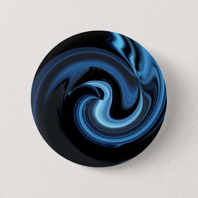 Badge Rond 5 Cm Oiseau bleu Abstrait *personnalisez* (Devant)