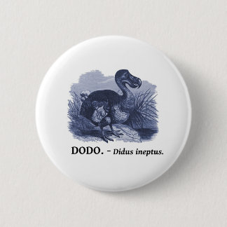 Badge Rond 5 Cm Oiseau de dronte (ineptus de Didus)