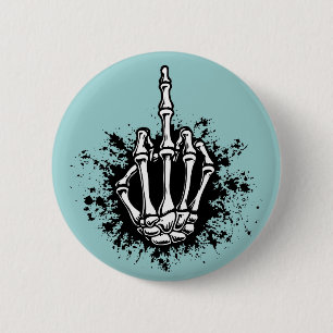 Badge Rond 5 Cm Oiseau osseux