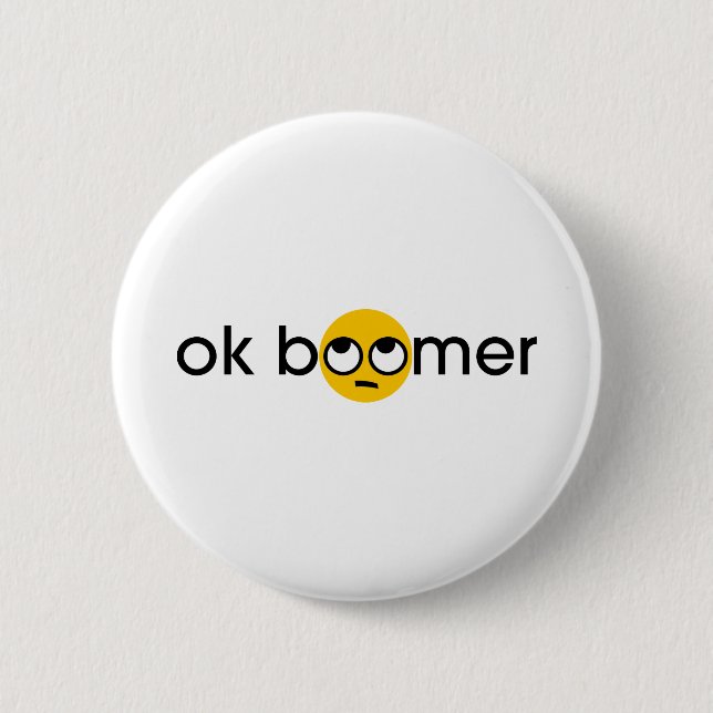 Badge Rond 5 Cm ok boomer (Devant)