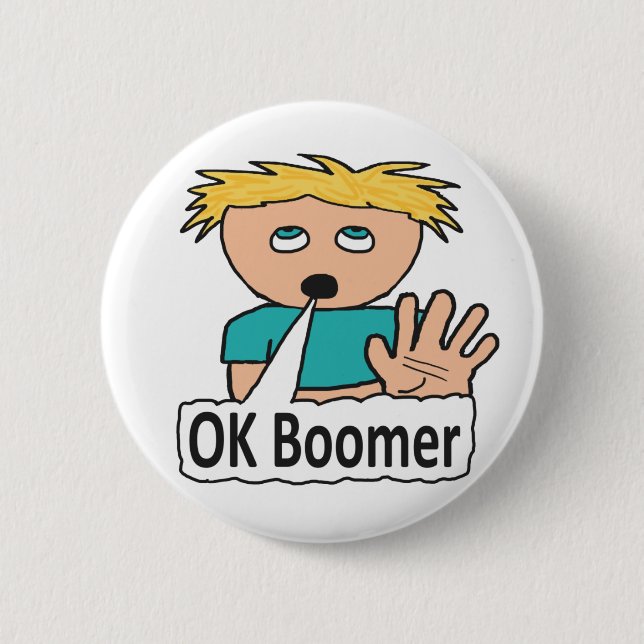 Badge Rond 5 Cm OK Boomer (Devant)