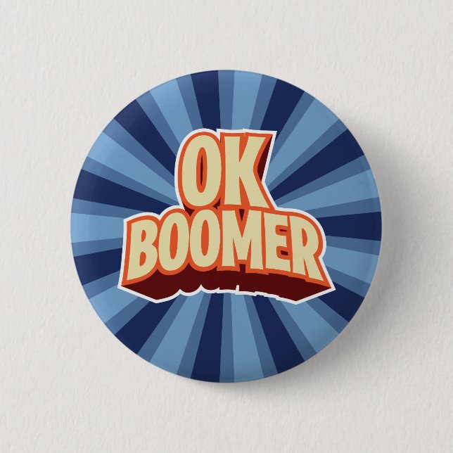 Badge Rond 5 Cm OK Boomer (Devant)