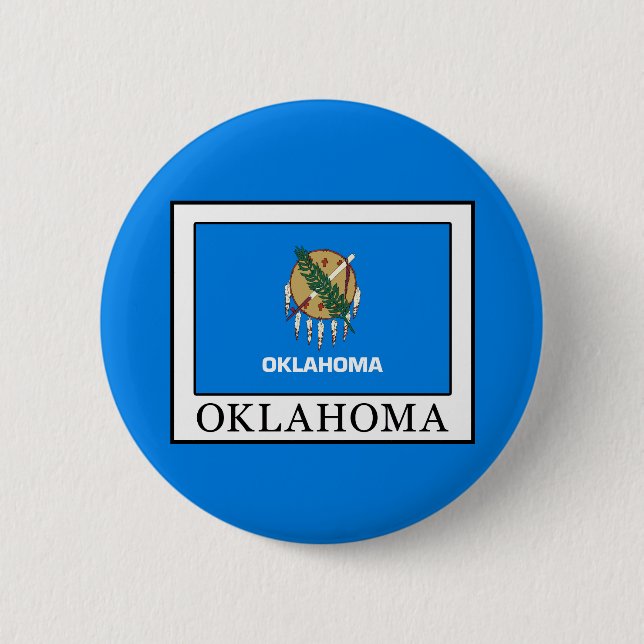 Badge Rond 5 Cm Oklahoma (Devant)