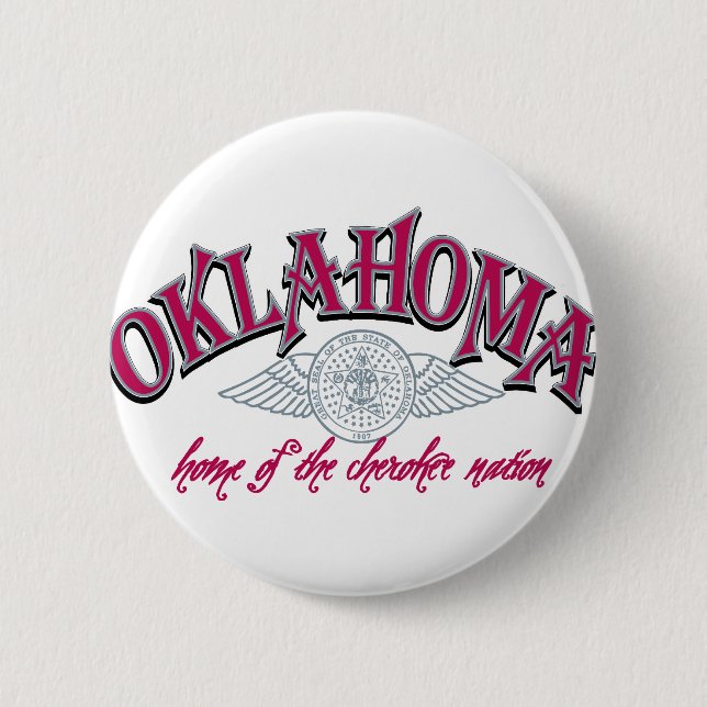Badge Rond 5 Cm Oklahoma (Devant)