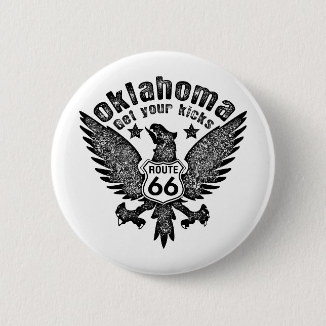 Badge Rond 5 Cm Oklahoma (Devant)