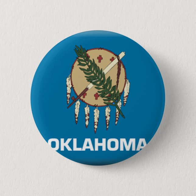 Badge Rond 5 Cm Oklahoma (Devant)