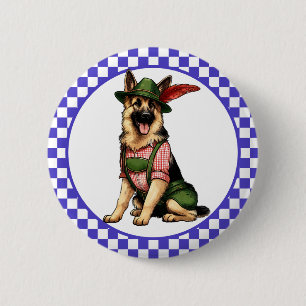 Badge Rond 5 Cm Oktoberfest berger allemand