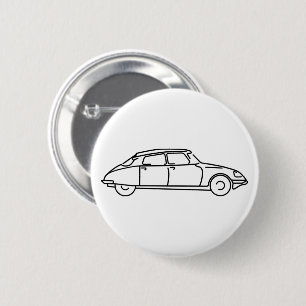 Badge Rond 5 Cm Oldtimer Citroen
