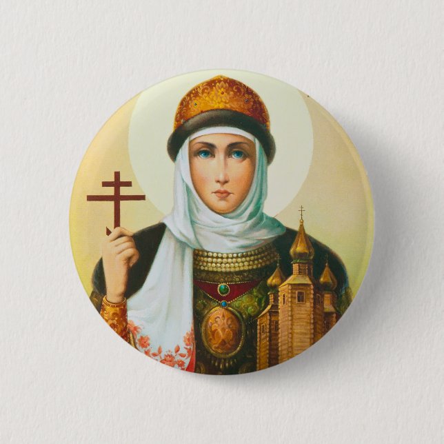 Badge Rond 5 Cm Olga (Devant)