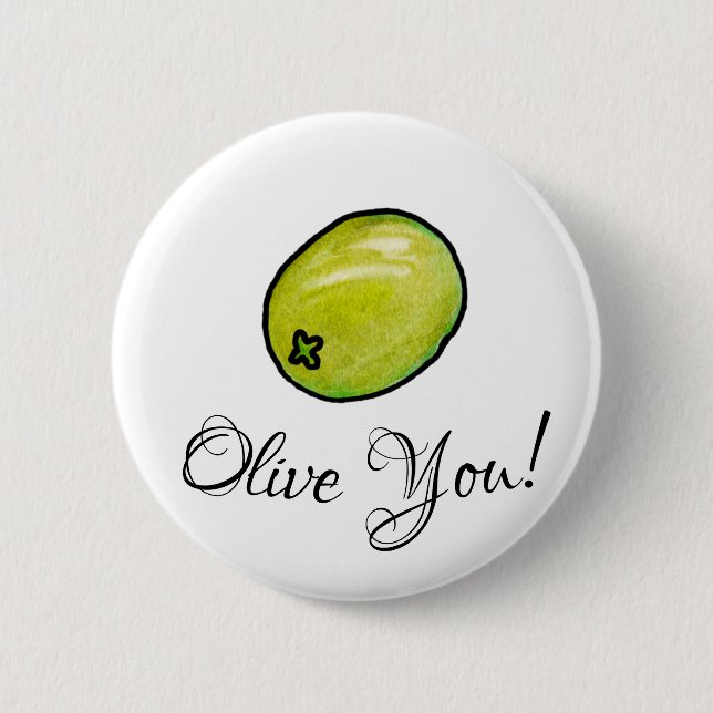 Badge Rond 5 Cm Olive (Devant)