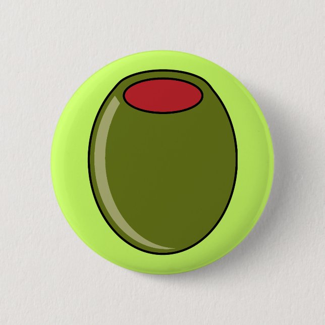 Badge Rond 5 Cm Olive verte (Devant)