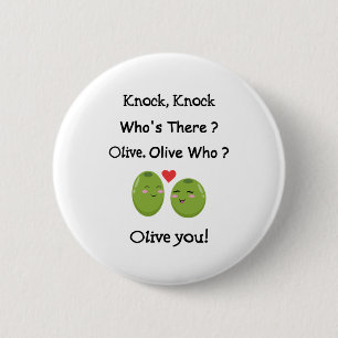 Badge Rond 5 Cm Olive You