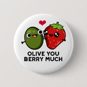 Badge Rond 5 Cm Olive You Berry Beaucoup de mignonette tourte de f