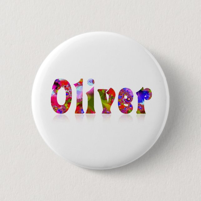 Badge Rond 5 Cm Oliver (Devant)