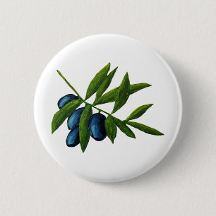 Badge Rond 5 Cm Olives