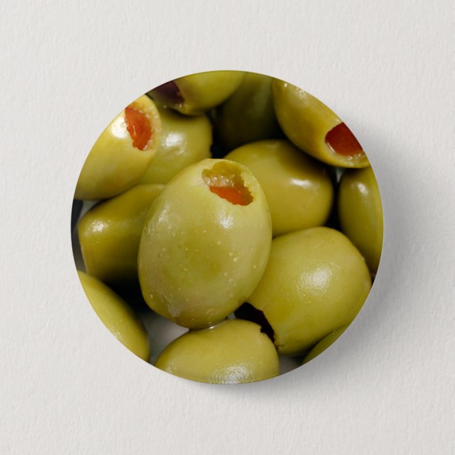 Badge Rond 5 Cm Olives vertes (Devant)
