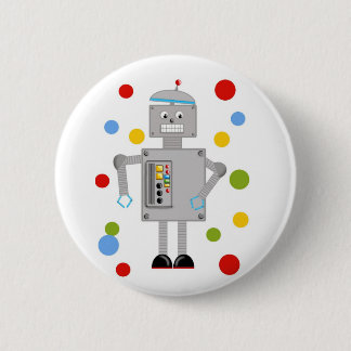 Badge Rond 5 Cm Ollie le robot
