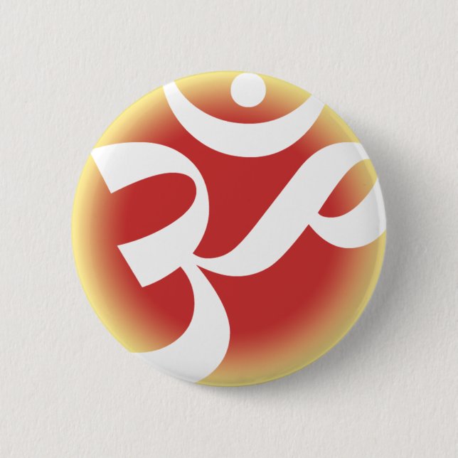 Badge Rond 5 Cm OM (rouge) (Devant)