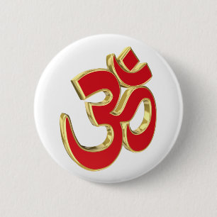 Badge Rond 5 Cm Om symbol