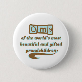 Badge Rond 5 Cm Oma des petits-enfants doués