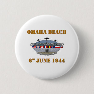 Badge Rond 5 Cm Omaha Beach 6 juin 1944
