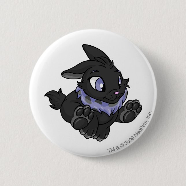 Badge Rond 5 Cm Ombre de Cybunny (Devant)