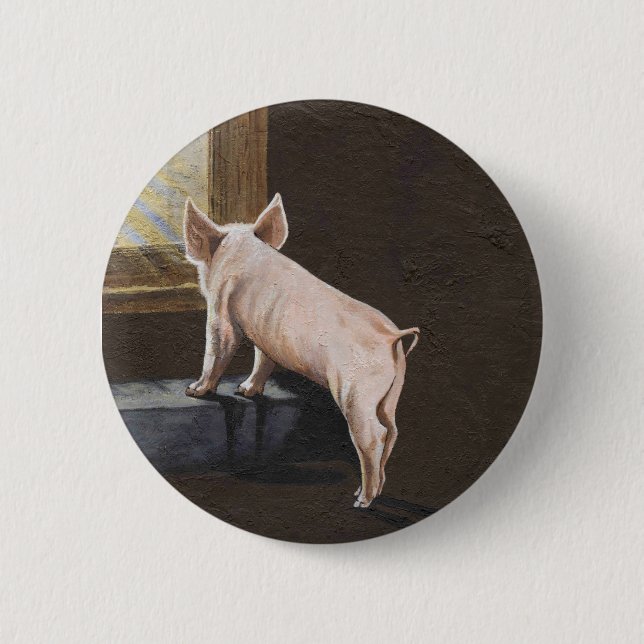 Badge Rond 5 Cm Ombre de porc (Devant)