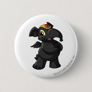 Badge Rond 5 Cm Ombre d'Elephante